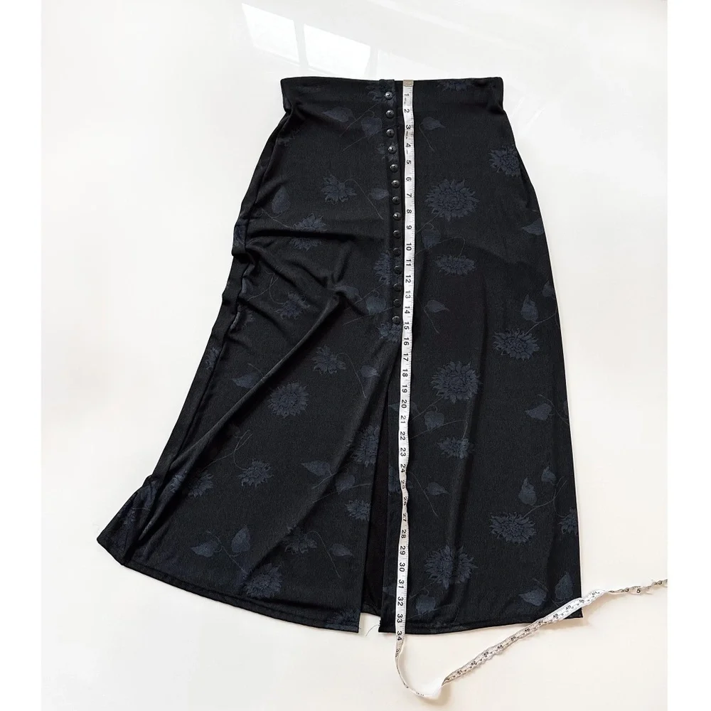 Es • se / Vintage 90's‎ Sunflower Midi Skirt -